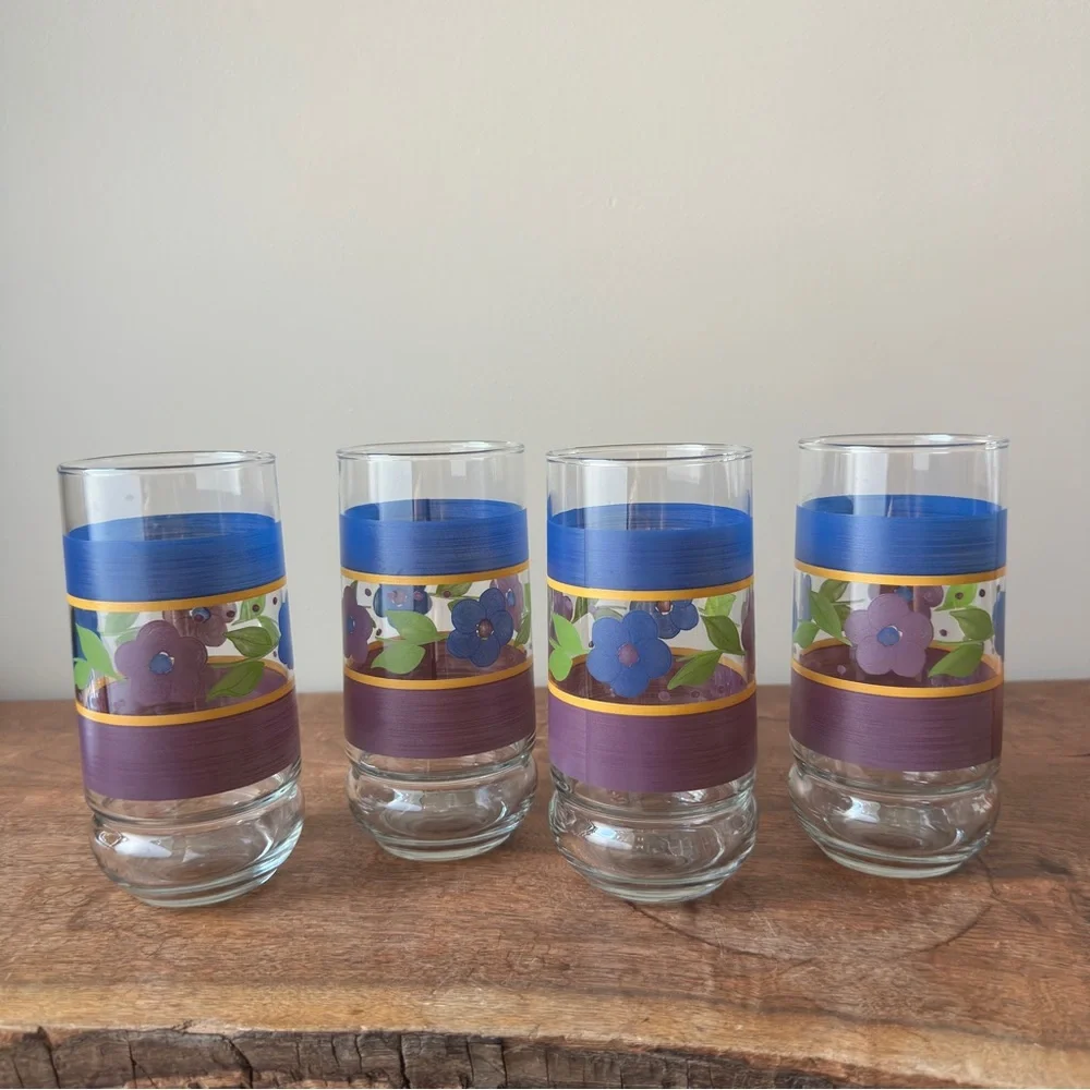 Vintage Libbey Bella Cooler Glassware Set Cottage Drinkware